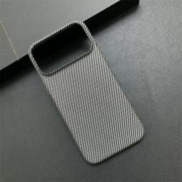 Contrast Clash Color Carbon Fiber Thin Matte Case for iPhone 17 Pro Max 16 15 14 13 12 11 Stripe Pattern Shockproof Bumper Cover