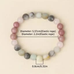Classic Natural Stone Wealth Love Lucky Bracelet for Men and Women Fashion Original Stone Beading Creative Strings Jewelry