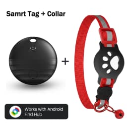 Smart Location Tag Works with Google Find Hub Android Bluetooth Anti-Lost Tracker With Cat Collar Item Finder Wallet Pets Bags