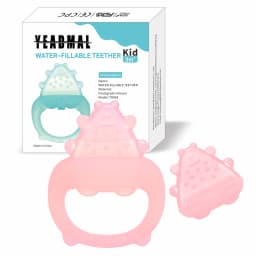 Freezable Baby Silicone Teething Toys – Cooling Relief for Babies 0-12 Months, BPA-Free, Water-Filled & Ice Teething Toys, Safe