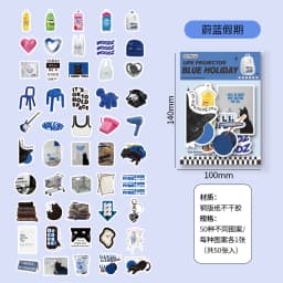 50pcs Korean DIY Scrapbooking Deco Stickers hand made Diary Album notebooks Junk Journaling Supplies Collage Sticker Aesthetics