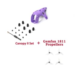 BETAFPV Meteor75 Pro II Canopy II for O4 Air Unit and Brushless Whoop Frame, Gemfan 1811 3-Blade Propellers Parts and Spares