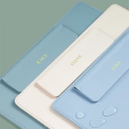 Business Office Custom Logo Clipboard A4 Paper File Pen Slot Engrave Name Teacher Doctor Wholesale Leather Luxury Writting Board