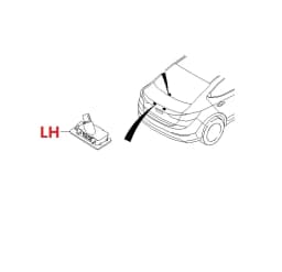 Genuine license plate lamp For Hyundai Elantra MD 2011 - 2018 I30 CW 2012 - 2017 Solaris Accent 2017 - 2021 OEM 925011M400