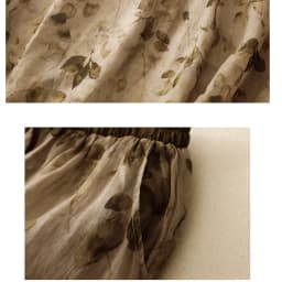 Cotton and Linen Double-layer Printed High Waist Skirt Women's Summer New Retro Artistic Loose Lace-up Casual Long Skirt