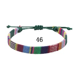 Woven Ethnic Nepal Bracelet Boho Women Men Fabric Thread Rope Hand Wrist Strap Weave Braid Wristband Luck Friendship Knot Bangle
