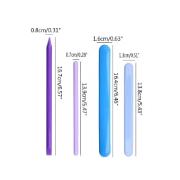 Silicone Stir Sticks for Resin Epoxy Mold Reusable Shaker Handle Resin Accessory for Making DIY Craft Round Stirring Rod