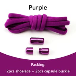 Elastic No Tie Shoelaces Semicircle Shoe Laces For Kids and Adult Sneakers Shoelace Quick Lazy Metal Lock Laces Shoe Strings
