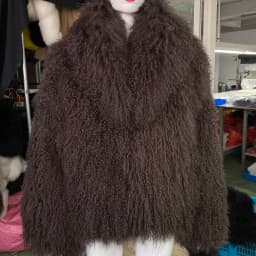 YOLOAgain 2025 Winter Warm Women's Real Mongolia Sheep Fur Jacket Plus Size 8XL Sheep Fur Coat