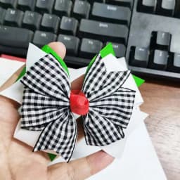 NEW Plaid Bows 4INCH School Hair Bows First Day Gingham Ribbon Stacked Bow Hair Clip Hairpin For Baby Girl Accessories