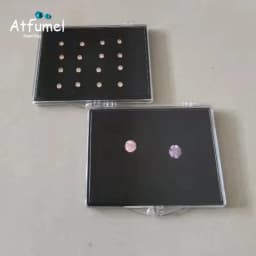 Gems Jewelry Display Box Diamond Organizer Gemstone Teaching Specimen Packaging Box Clear Earrings Stone Gems Storage Boxes