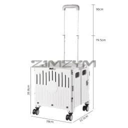 5S Quick Folding Shopping Trolley Large Capacity Hand-Pulled Cart Climb Stairs Vegetable Bung Lightweight Travel Picnic Handcart