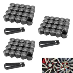 20/60pcs 17/19/21mm Wheel Nut Bolt Head Cover Cap Protective Bolt Caps Exterior Decoration Protecting Bolt Rims Screws Plugs