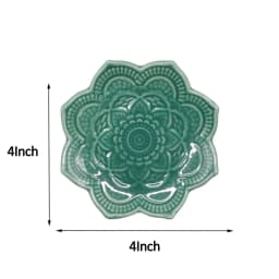 Flower Decorative Elegant Pattern Sturdy Ceramic Trinkets Dish Accessory for Rings Necklaces and Bracelets