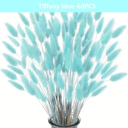 60pcs Dried Flowers Rabbit Bunny Tails Grass Mix Bouquets Wedding Party Decoration Natural Fluffy Lagurus Ovatus Boho Home Decor