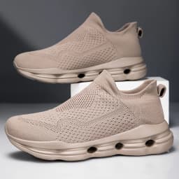 Running Shoes Men Lightweight Mesh Comfortable Flat Casual Walking Shoes Slip-on Unisex Sneakers for Men and Women Big Size