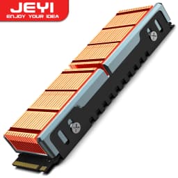JEYI M.2 2280 SSD High Performance Heatsink, Copper Fins with Aluminum Frame Passive Heat Sinks - 50pcs Fins Cold - 401 W/mk