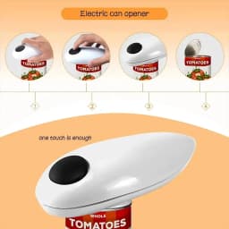 One Touch Automatic Electric Can Opener Portable Kitchen Jar Bottle Opening Tool