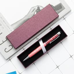 Custom Engraved Name Crystal Stylus Pen Metal Touch Screen Pen with Gift Box, Personalized Gift for Birthday Wedding Christmas