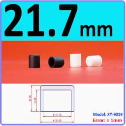 3mm-60.5mm Black/White Silicon Rubber Caps Blanking End Cover Protectors For Round Pipe/Furniture