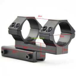Shooin Optics Scope 1 Inch 30mm Tube Ring Integrated One-Piece Cantilever Dovetail 11mm Mount Base