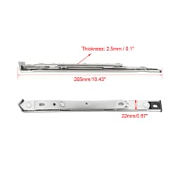 Uxcell 2Pcs Window Hinge 8/10/12/16-Inch Hanging Casement Window Hinge 202 Stainless Steel Silver Tone