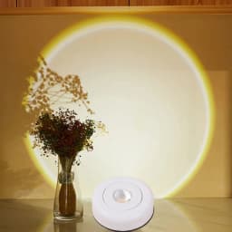 RnnTuu Night Light Battery Powered Touch LED Cabinet Lights Stick On Wall Sunset Lamp for Kitchen Bedroom Closet Cupboard Light