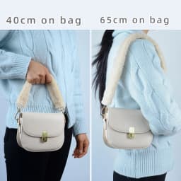 New 1 Pc Winter Plush Bag Straps Replacement Underarm Furry Bag Handles Shoulder Crossbody Hand-held Bags Straps Accessories