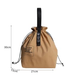 Canvas Lunch Bag Bento Box Handbag Outdoor Portable Picnic Dinner Container School Fresh Keeping Food Storage Tote Accessories