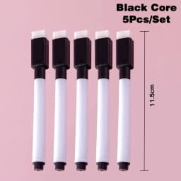 5Pcs/Set Erasable Whiteboard Marker Pen Colorful White Board Pen Graffiti Color Pen Office School Art Marker Stationery