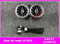 64-color Set For Mercedes-Benz A/CLA class W177 W118 LED Car Air Vent Turbine Outlet Nozzle Ambient Light Atmosphere Neon Lamp