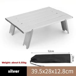 Seasonal Clearance Ultralight Foldable Camping Table, Portable Mini Aluminum Table for Beach, Garden Party, Hiking &Outdoor Trip