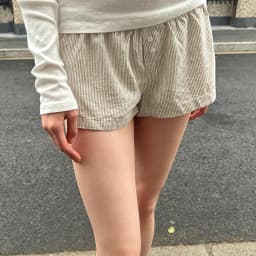 Women Elastic Summer Shorts Casual Striped Print Patchwork Loose Short Pants for Vacation Beach Club Streetwear