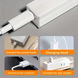Wireless Rechargeable LED Motion Sensor Night Light Cabinet Light For Closet Kitchen Wardrobe Stairs