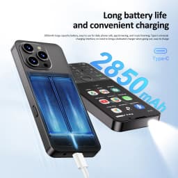 UNIWA F26 Pro 4G 3.5'' Touch Screen Keypad Phone Android 11 2GB+16GB 2850mAh Dual SIM Card Cellphone Whatsapp Google Smartphone