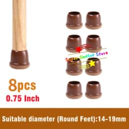8PCS Soft Silicon Chair Leg Covers Felt Bottom Elastic Furniture Foot Protector Pads Anti-slip Table Legs Floor Protection Mat