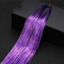 1 Pc Sparkle Shiny Hair Tinsel Hair Extensions Dazzles Women Hippie for Braiding Headdress Hair Braiding Tools Long 100cm