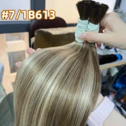 Bulk Hair 100% Real Human Hair Machine Made Virgin Remy Straight Hair Bulk 18-30inch 100g Natural Blonde Hair Extension No Weft