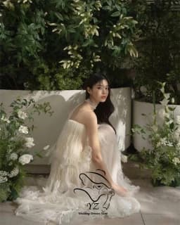 YZ Luxury Korean Wedding Dresses Wavy Romantic Spaghetti Straps Bridal Reception Dress Customized Party Gown Photo Shoot 