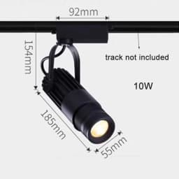 Theater Stage Zoom Spotlights, LED Focus Logo Projector Track Lights,Industrial Gobo Lights for Company Restaurant Store Wedding