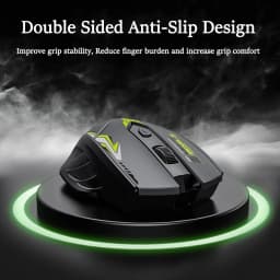 KEBIDUMEI Bluetooth 5.4 Wireless Mouse 6 Buttons Dual Mode Gaming Mouse 1600DPI Rechargeable E-Sports Mice Computer Accessories