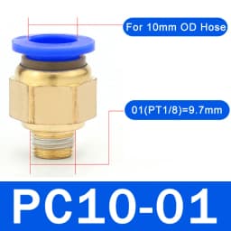 20/50PCS Pneumatic Air Connector Fitting PC 4mm 6mm 8mm 10mm 12mm Thread 1/8" 1/4" 3/8" 1/2" Hose Fittings Pipe Quick Connectors