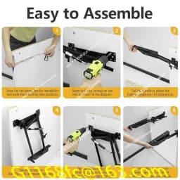 New Hidden Kitchen Lifting Cabinet System - Spring Rack Automatic Mechanical Telescopic Lift Shelf for Mixer Storage