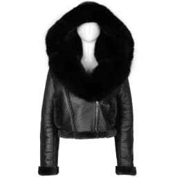 YOLOAgain 2025 Winter Warm Hooded Suede Shearling Jacket Coat Women Real Fox Fur Jacket
