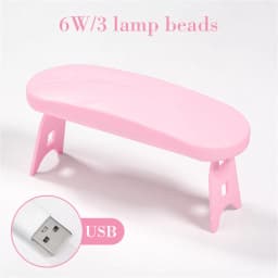 LINMANDA Mini Nail Dryer Lamp 6W LED UV Portable Nail Dryer Curing Lamp Light for Gel Based Polish with 45s/60s Timer Setting