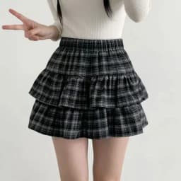 Mini Skirt Cute Sexy Balletcore Elastic High Waist Ball Gown Ruffle Patchwork Lolita Skirt Short Korean Sweet Y2K Women Clothing