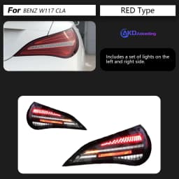 AKD Tail Lamp for BENZ W117 CLA LED Tail Light 2013-2019 CLA180 CLA220 CLA260 Rear Fog Brake Turn Signal Automotive Accessories