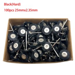 19/22/25mm Polishing Brushes Soft Hard Abrasive Buffing Grinding Wheel 2.35mm Shank Dremel Accessories for Jewelry Rotary Tools