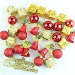 32 Pcs/set Lake Blue Christmas Lotto Pack Pendant Christmas Tree Ornaments Christmas Pendant