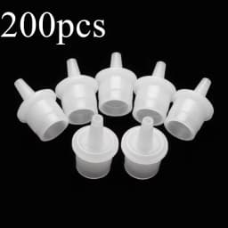 20Pcs Eyelash Glue Bottle Plug Adhesive Cup Nozzle Adhesive Holder Stopper Individual Eyelashes False Lash Extension Tools